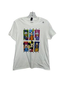 Disney Gildan Mickey & Friends Graphic Tshirt Womens Small White